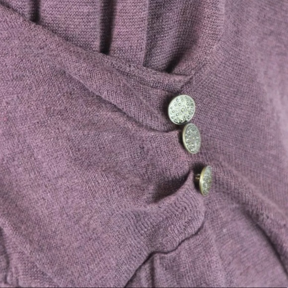 Anthropologie Linen Blend Sweater Sideswept Dress - Picture 5 of 8